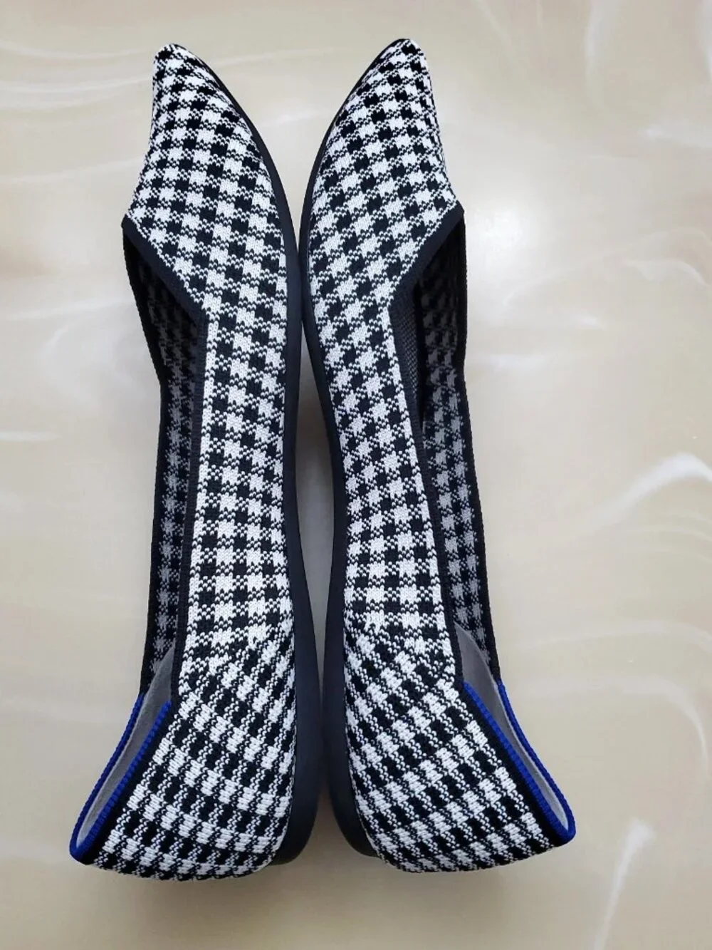 Rothy's The Point in Picnic Slip On Women's Ballet Comfort Gingham Flats Size 12